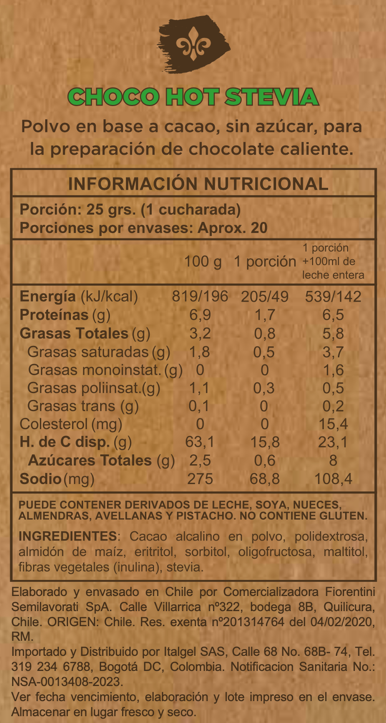 Choco Stevia without sugar